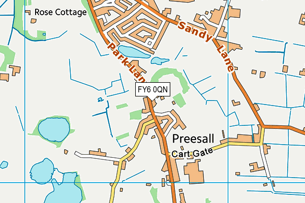 FY6 0QN map - OS VectorMap District (Ordnance Survey)