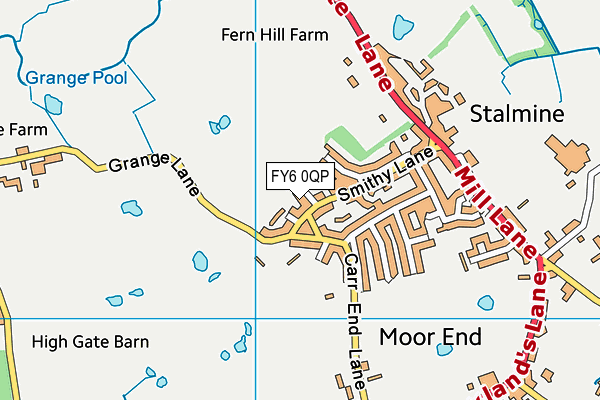 FY6 0QP map - OS VectorMap District (Ordnance Survey)