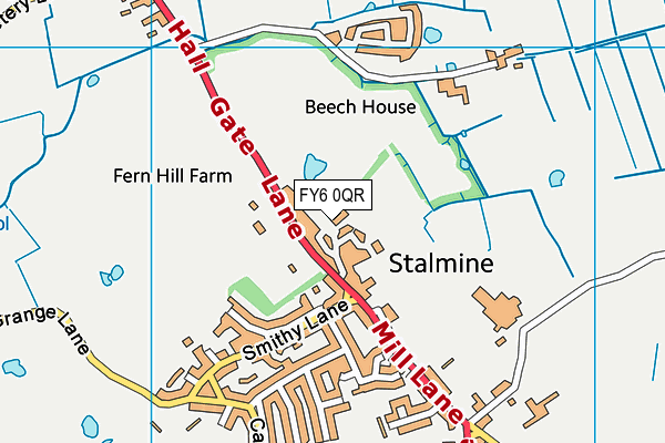 FY6 0QR map - OS VectorMap District (Ordnance Survey) FY6 0QR map - OS VectorMap District (Ordnance Survey)