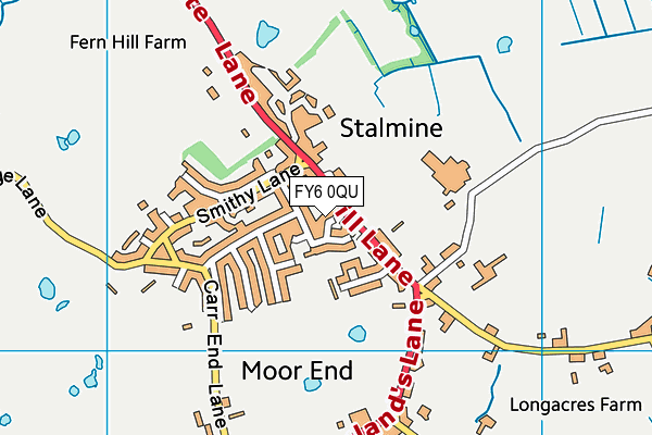 FY6 0QU map - OS VectorMap District (Ordnance Survey)