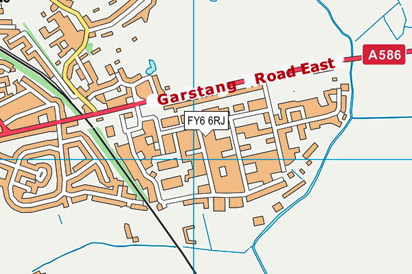 FY6 6RJ map - OS VectorMap District (Ordnance Survey) FY6 6RJ map - OS VectorMap District (Ordnance Survey)