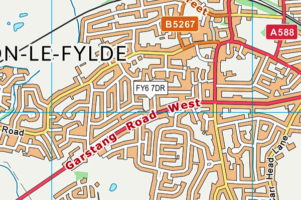 FY6 7DR map - OS VectorMap District (Ordnance Survey) FY6 7DR map - OS VectorMap District (Ordnance Survey)