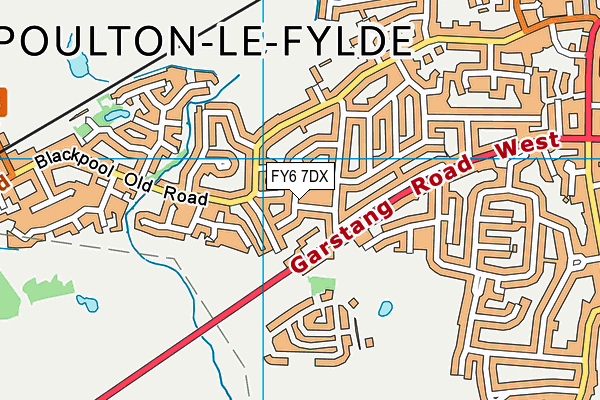 FY6 7DX map - OS VectorMap District (Ordnance Survey) FY6 7DX map - OS VectorMap District (Ordnance Survey)