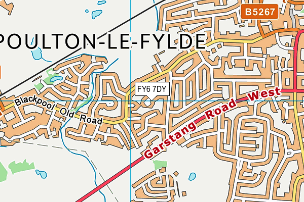 FY6 7DY map - OS VectorMap District (Ordnance Survey) FY6 7DY map - OS VectorMap District (Ordnance Survey)