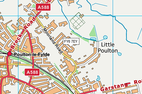 FY6 7EY map - OS VectorMap District (Ordnance Survey) FY6 7EY map - OS VectorMap District (Ordnance Survey)