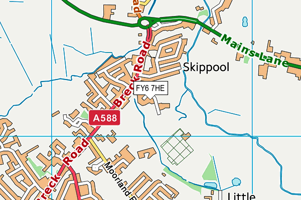 FY6 7HE map - OS VectorMap District (Ordnance Survey) FY6 7HE map - OS VectorMap District (Ordnance Survey)