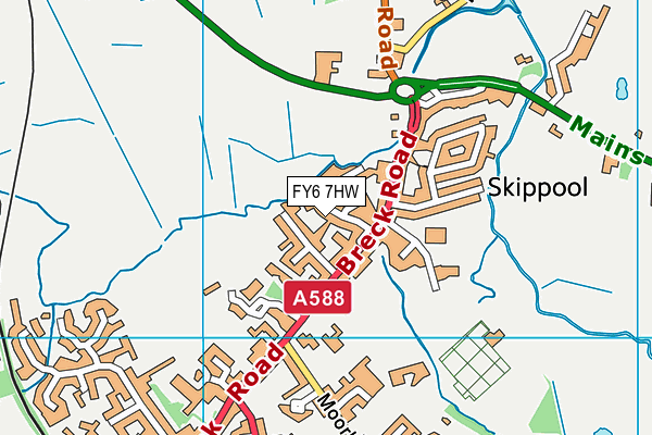 FY6 7HW map - OS VectorMap District (Ordnance Survey) FY6 7HW map - OS VectorMap District (Ordnance Survey)