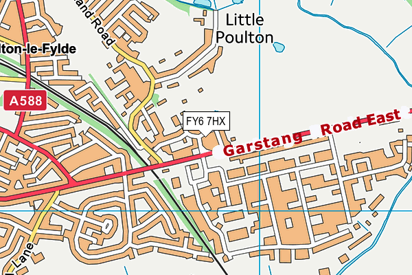 FY6 7HX map - OS VectorMap District (Ordnance Survey) FY6 7HX map - OS VectorMap District (Ordnance Survey)