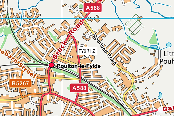 FY6 7HZ map - OS VectorMap District (Ordnance Survey) FY6 7HZ map - OS VectorMap District (Ordnance Survey)