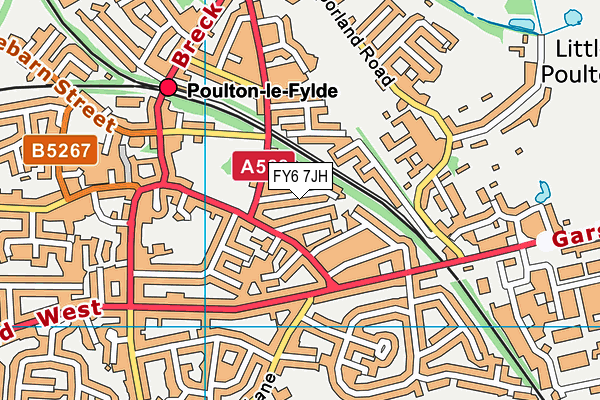 FY6 7JH map - OS VectorMap District (Ordnance Survey)