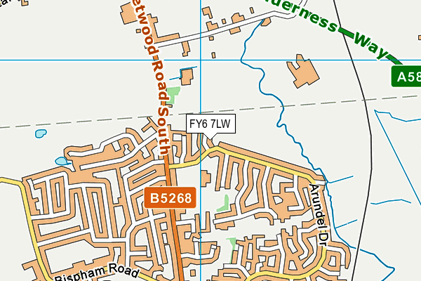 FY6 7LW map - OS VectorMap District (Ordnance Survey) FY6 7LW map - OS VectorMap District (Ordnance Survey)