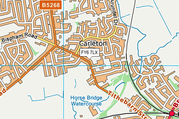 FY6 7LX map - OS VectorMap District (Ordnance Survey) FY6 7LX map - OS VectorMap District (Ordnance Survey)