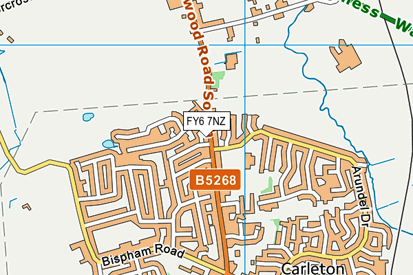 FY6 7NZ map - OS VectorMap District (Ordnance Survey) FY6 7NZ map - OS VectorMap District (Ordnance Survey)