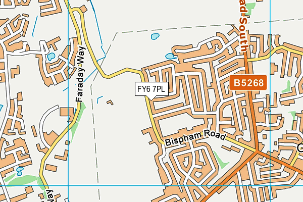 FY6 7PL map - OS VectorMap District (Ordnance Survey) FY6 7PL map - OS VectorMap District (Ordnance Survey)
