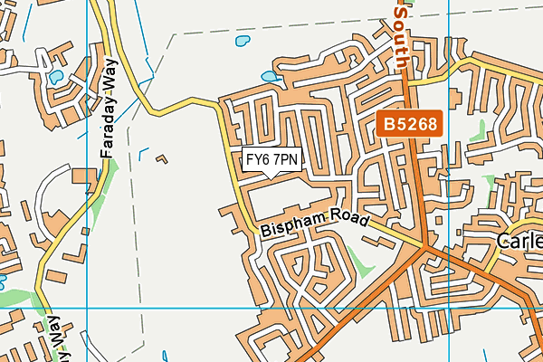 FY6 7PN map - OS VectorMap District (Ordnance Survey) FY6 7PN map - OS VectorMap District (Ordnance Survey)