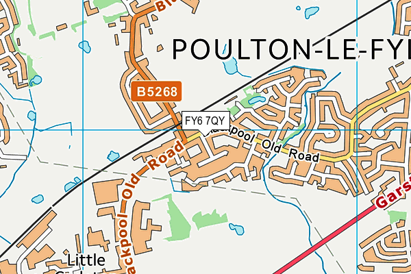 FY6 7QY map - OS VectorMap District (Ordnance Survey) FY6 7QY map - OS VectorMap District (Ordnance Survey)