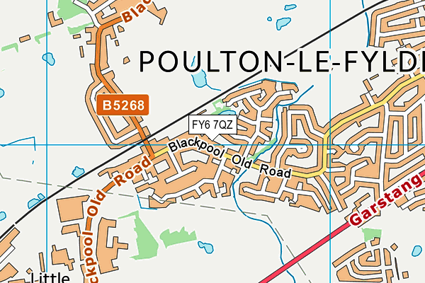 FY6 7QZ map - OS VectorMap District (Ordnance Survey)
