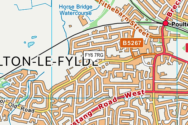 FY6 7RG map - OS VectorMap District (Ordnance Survey) FY6 7RG map - OS VectorMap District (Ordnance Survey)