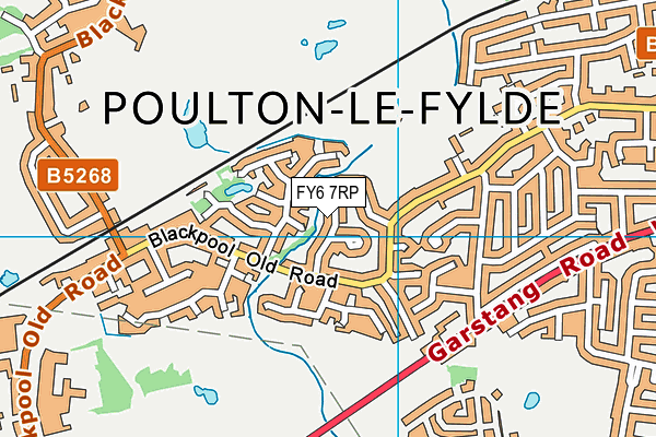 FY6 7RP map - OS VectorMap District (Ordnance Survey)