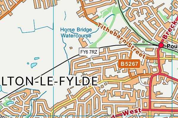 FY6 7RZ map - OS VectorMap District (Ordnance Survey) FY6 7RZ map - OS VectorMap District (Ordnance Survey)