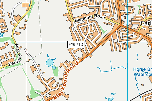 FY6 7TD map - OS VectorMap District (Ordnance Survey) FY6 7TD map - OS VectorMap District (Ordnance Survey)
