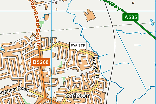 FY6 7TF map - OS VectorMap District (Ordnance Survey) FY6 7TF map - OS VectorMap District (Ordnance Survey)