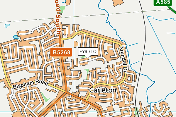 FY6 7TQ map - OS VectorMap District (Ordnance Survey) FY6 7TQ map - OS VectorMap District (Ordnance Survey)