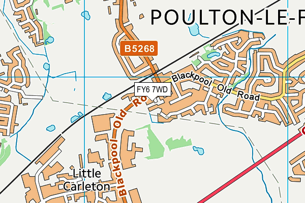 FY6 7WD map - OS VectorMap District (Ordnance Survey) FY6 7WD map - OS VectorMap District (Ordnance Survey)