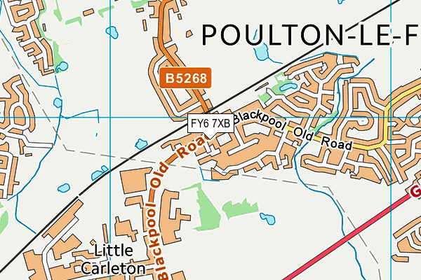 FY6 7XB map - OS VectorMap District (Ordnance Survey) FY6 7XB map - OS VectorMap District (Ordnance Survey)