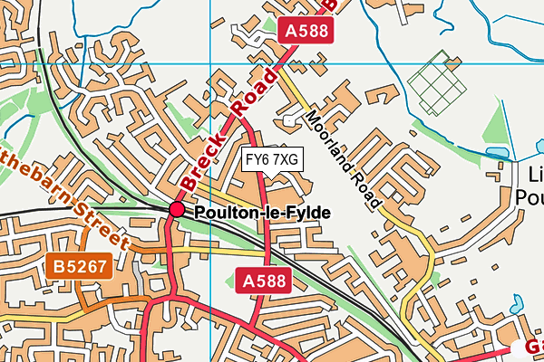 FY6 7XG map - OS VectorMap District (Ordnance Survey) FY6 7XG map - OS VectorMap District (Ordnance Survey)