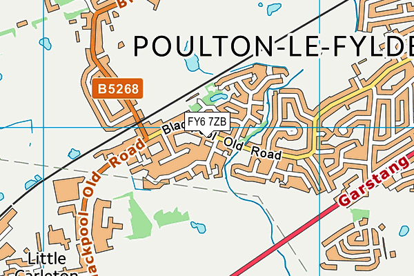FY6 7ZB map - OS VectorMap District (Ordnance Survey) FY6 7ZB map - OS VectorMap District (Ordnance Survey)