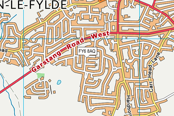 FY6 8AQ map - OS VectorMap District (Ordnance Survey) FY6 8AQ map - OS VectorMap District (Ordnance Survey)