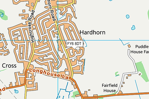 FY6 8DT map - OS VectorMap District (Ordnance Survey) FY6 8DT map - OS VectorMap District (Ordnance Survey)