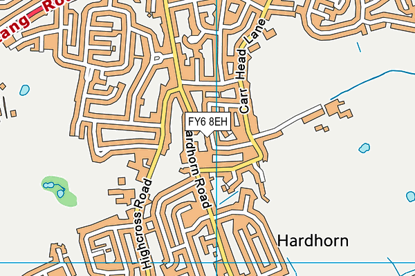 FY6 8EH map - OS VectorMap District (Ordnance Survey) FY6 8EH map - OS VectorMap District (Ordnance Survey)