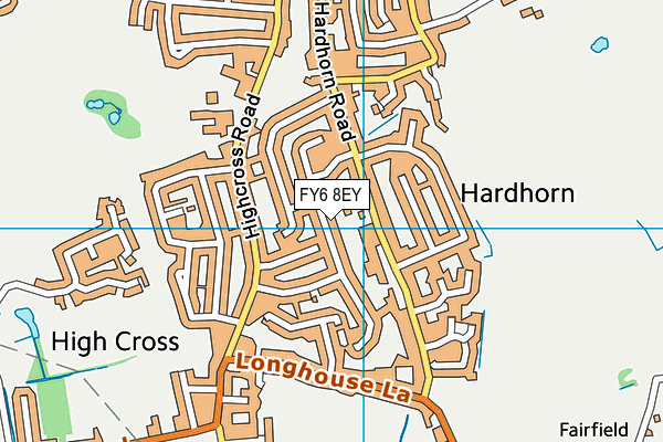 FY6 8EY map - OS VectorMap District (Ordnance Survey) FY6 8EY map - OS VectorMap District (Ordnance Survey)
