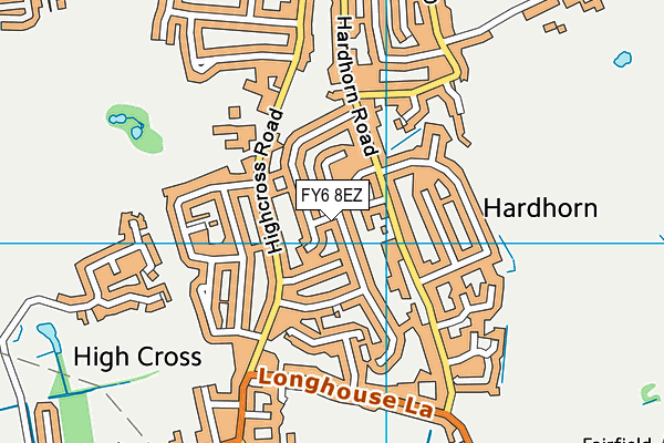 FY6 8EZ map - OS VectorMap District (Ordnance Survey)