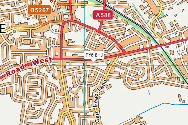 FY6 8HJ map - OS VectorMap District (Ordnance Survey) FY6 8HJ map - OS VectorMap District (Ordnance Survey)