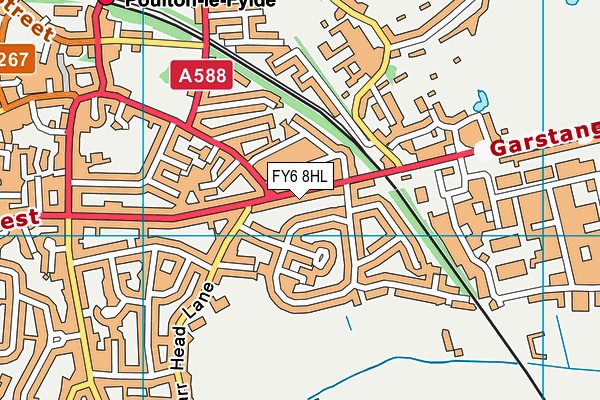 FY6 8HL map - OS VectorMap District (Ordnance Survey)