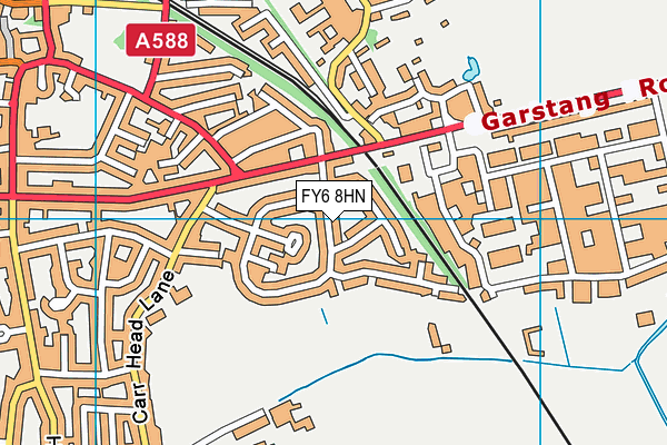 FY6 8HN map - OS VectorMap District (Ordnance Survey)