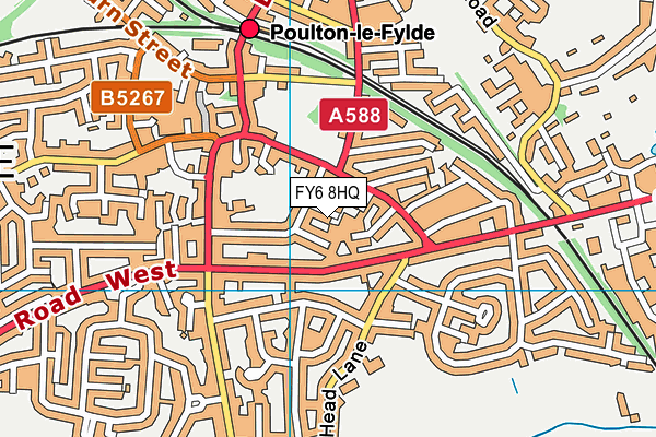 FY6 8HQ map - OS VectorMap District (Ordnance Survey)