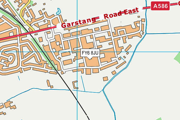 FY6 8JU map - OS VectorMap District (Ordnance Survey) FY6 8JU map - OS VectorMap District (Ordnance Survey)
