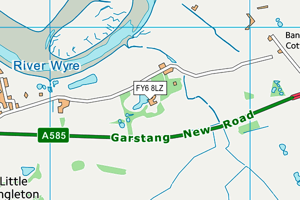 FY6 8LZ map - OS VectorMap District (Ordnance Survey) FY6 8LZ map - OS VectorMap District (Ordnance Survey)
