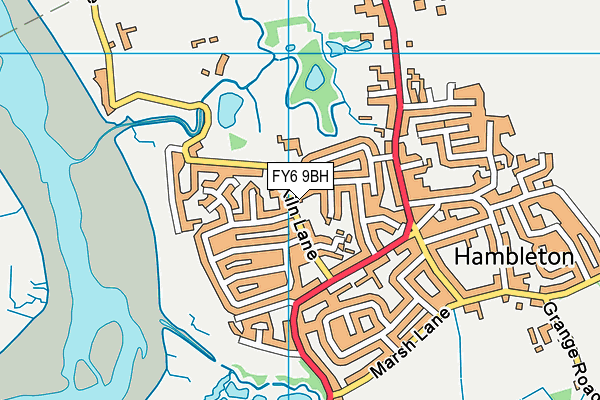 FY6 9BH map - OS VectorMap District (Ordnance Survey) FY6 9BH map - OS VectorMap District (Ordnance Survey)