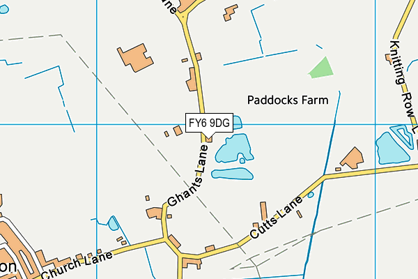FY6 9DG map - OS VectorMap District (Ordnance Survey)