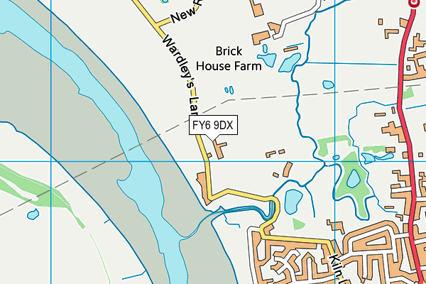 FY6 9DX map - OS VectorMap District (Ordnance Survey) FY6 9DX map - OS VectorMap District (Ordnance Survey)