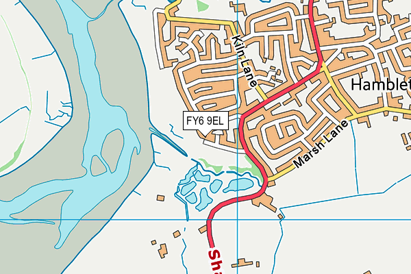 FY6 9EL map - OS VectorMap District (Ordnance Survey) FY6 9EL map - OS VectorMap District (Ordnance Survey)