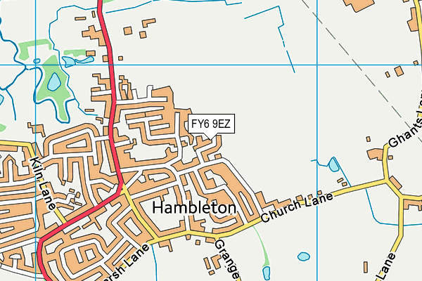 FY6 9EZ map - OS VectorMap District (Ordnance Survey) FY6 9EZ map - OS VectorMap District (Ordnance Survey)