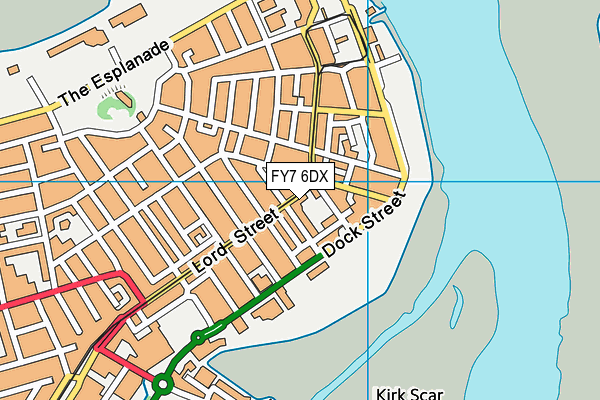 FY7 6DX map - OS VectorMap District (Ordnance Survey) FY7 6DX map - OS VectorMap District (Ordnance Survey)