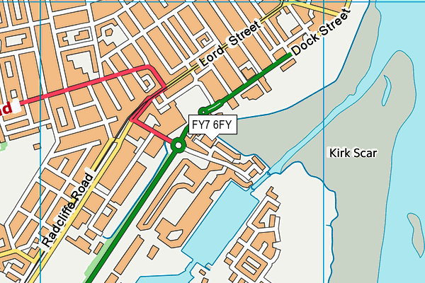 FY7 6FY map - OS VectorMap District (Ordnance Survey)