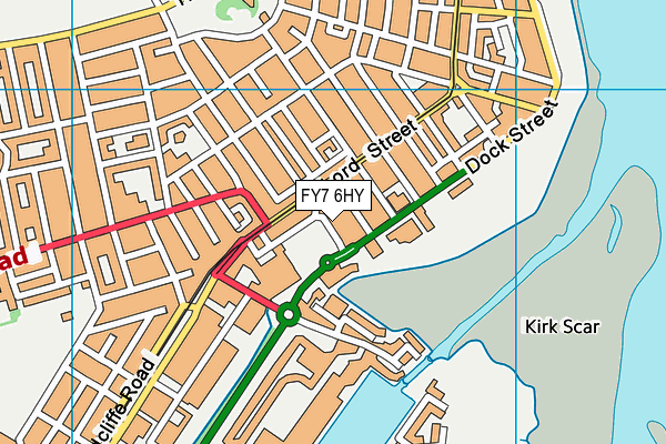 FY7 6HY map - OS VectorMap District (Ordnance Survey)